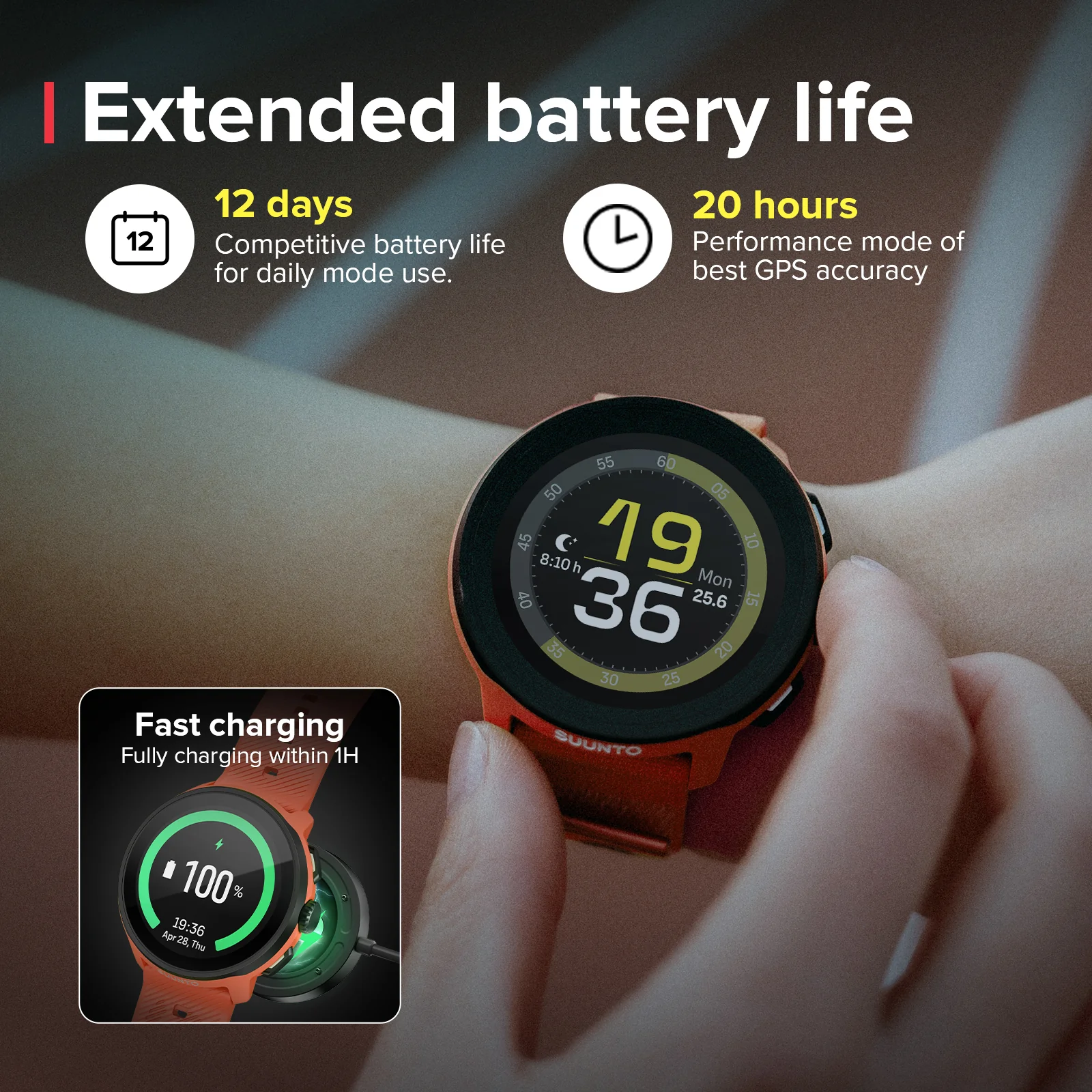 Suunto Run Coral Orange - Image 7