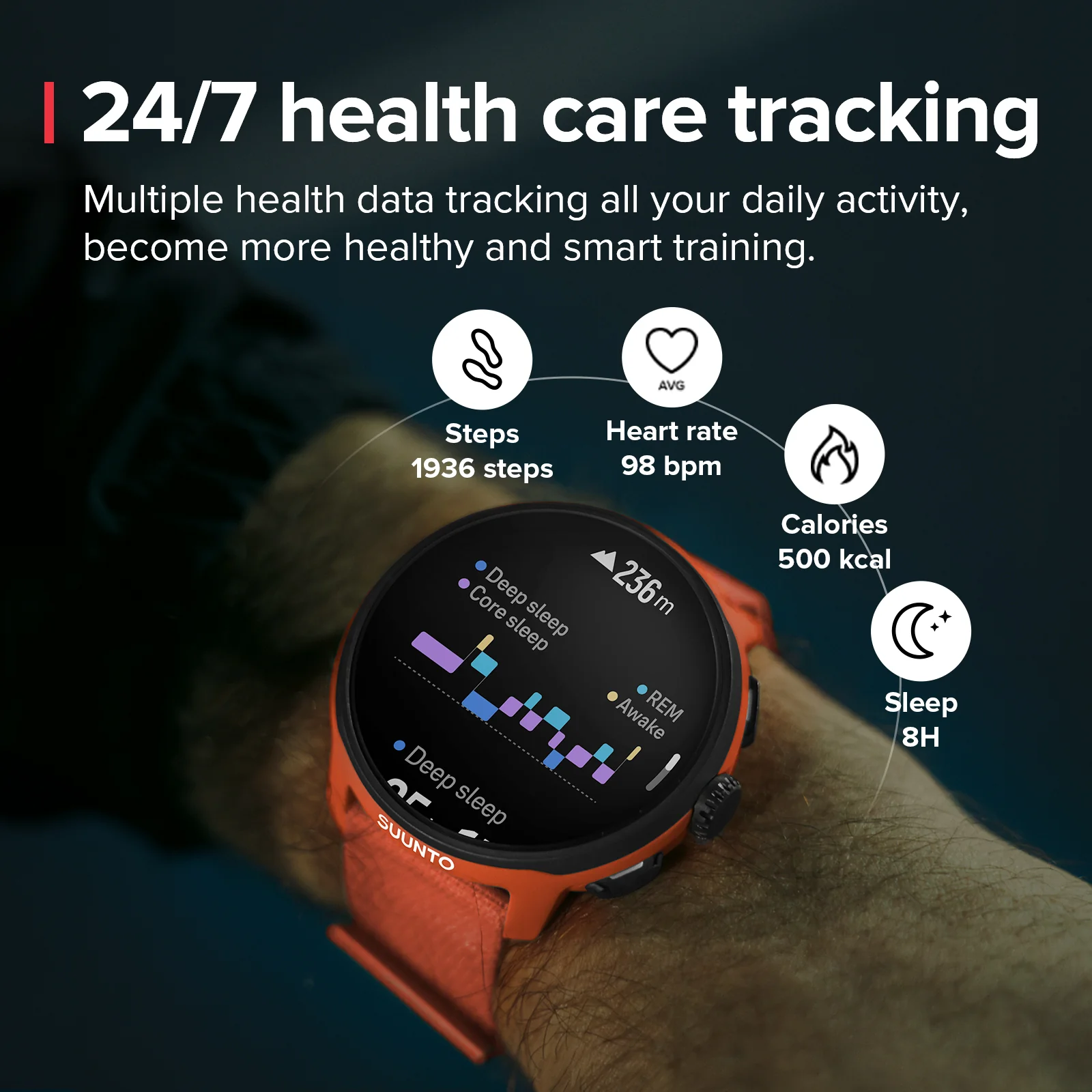 Suunto Run Coral Orange - Image 9